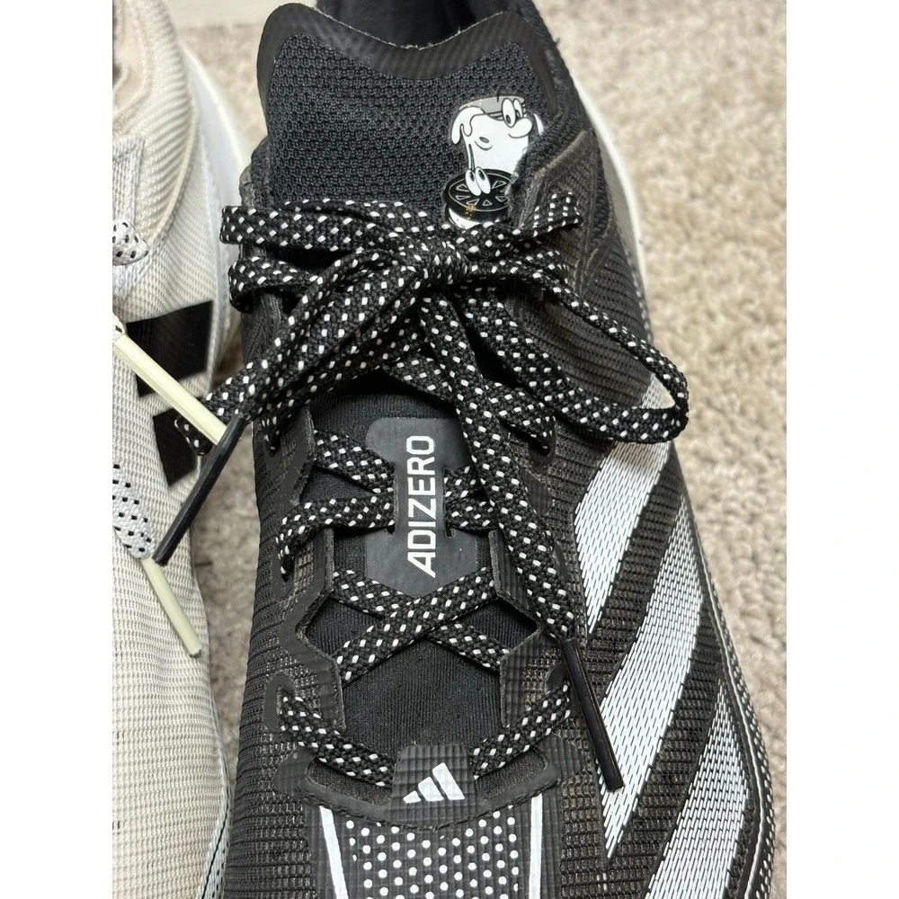 Adidas Adizero Electric Football Cleats Mismatched Black White Mens 9 IE4401